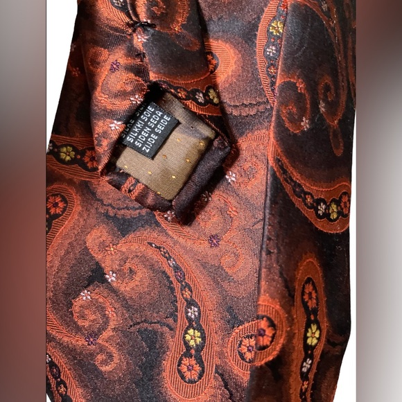 Italian Pavone Silk Tie - Picture 6 of 8